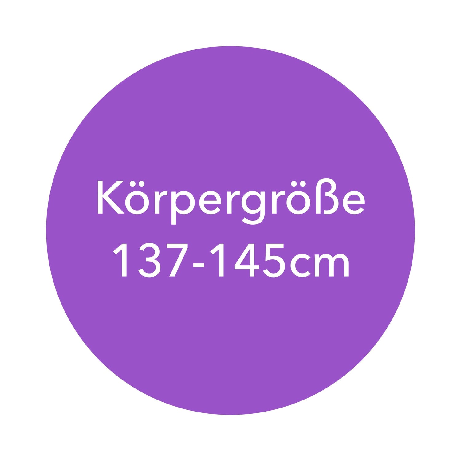 Körpergröße 137-145cm