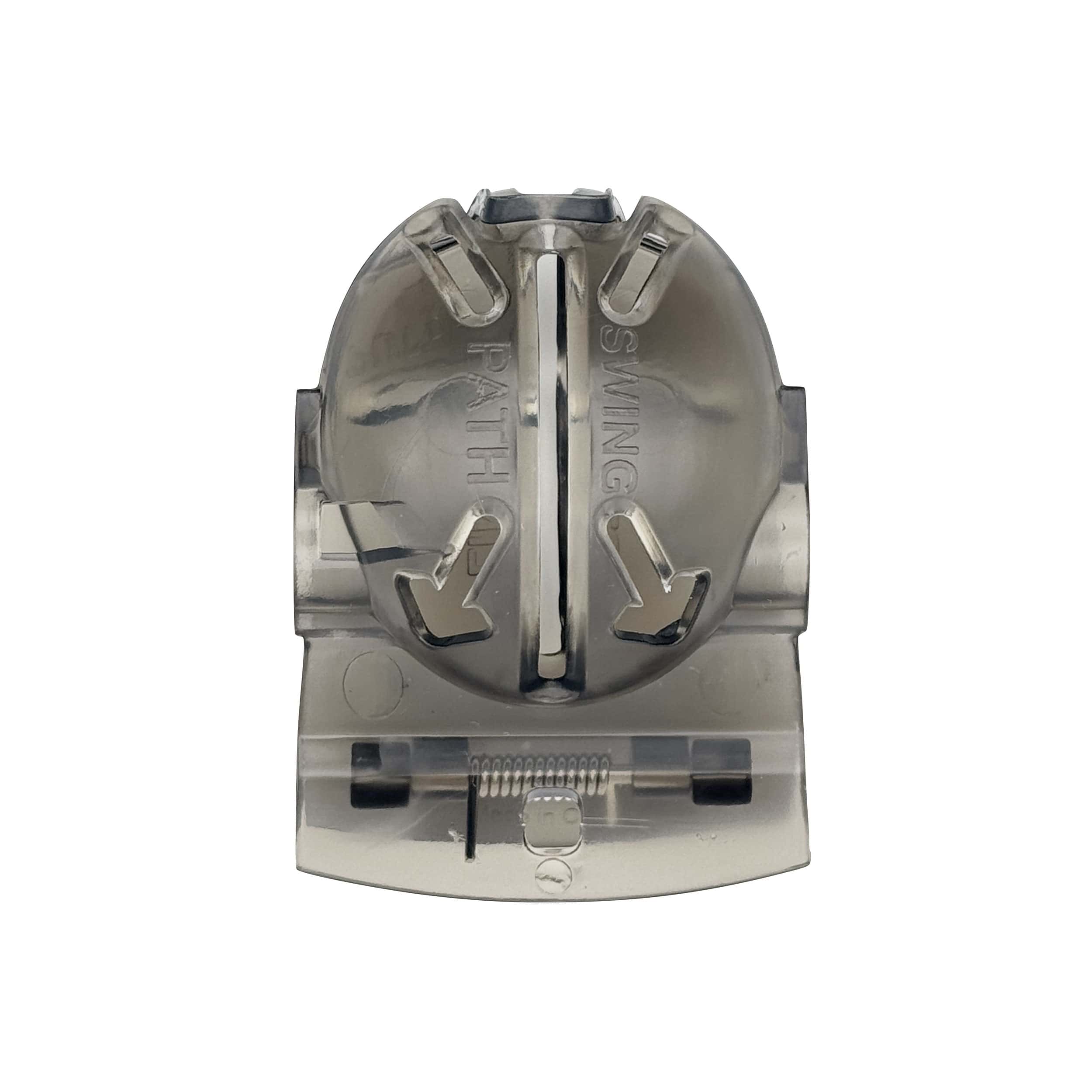 Beidseitiger Golfballmarkierer Schablone Schwarz Transparent Back