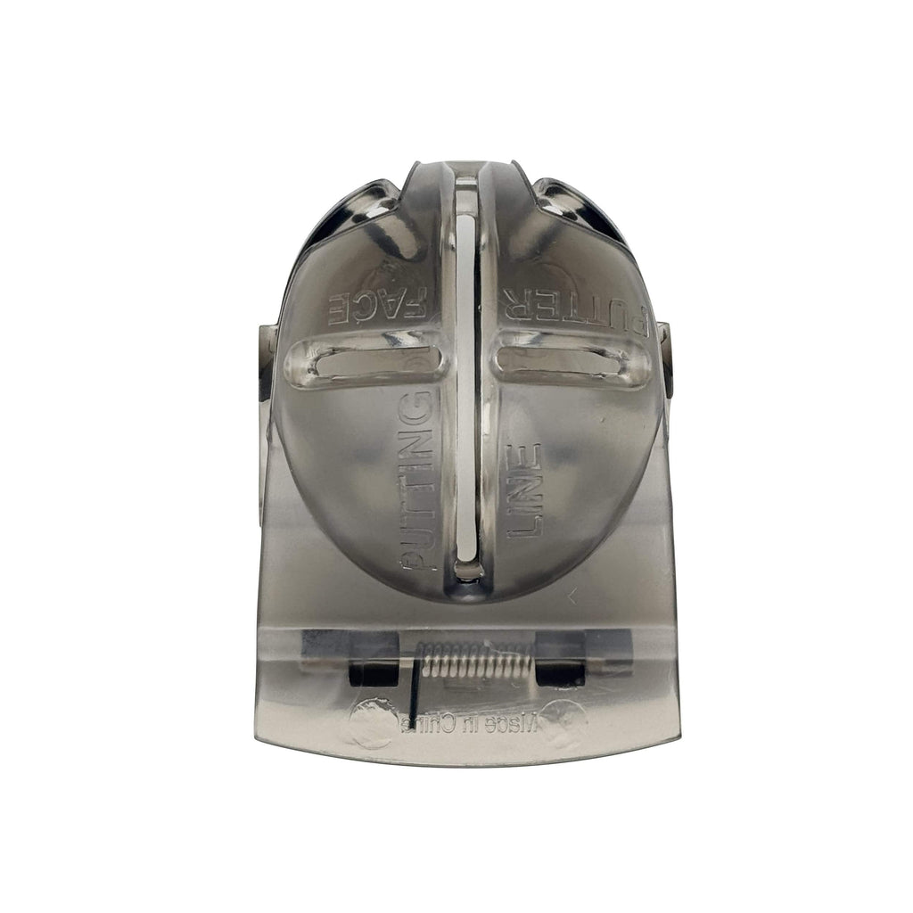 Beidseitiger Golfballmarkierer Schablone Schwarz Transparent Front