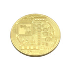 Bitcoin Golfballmarker Münze Krypto Back