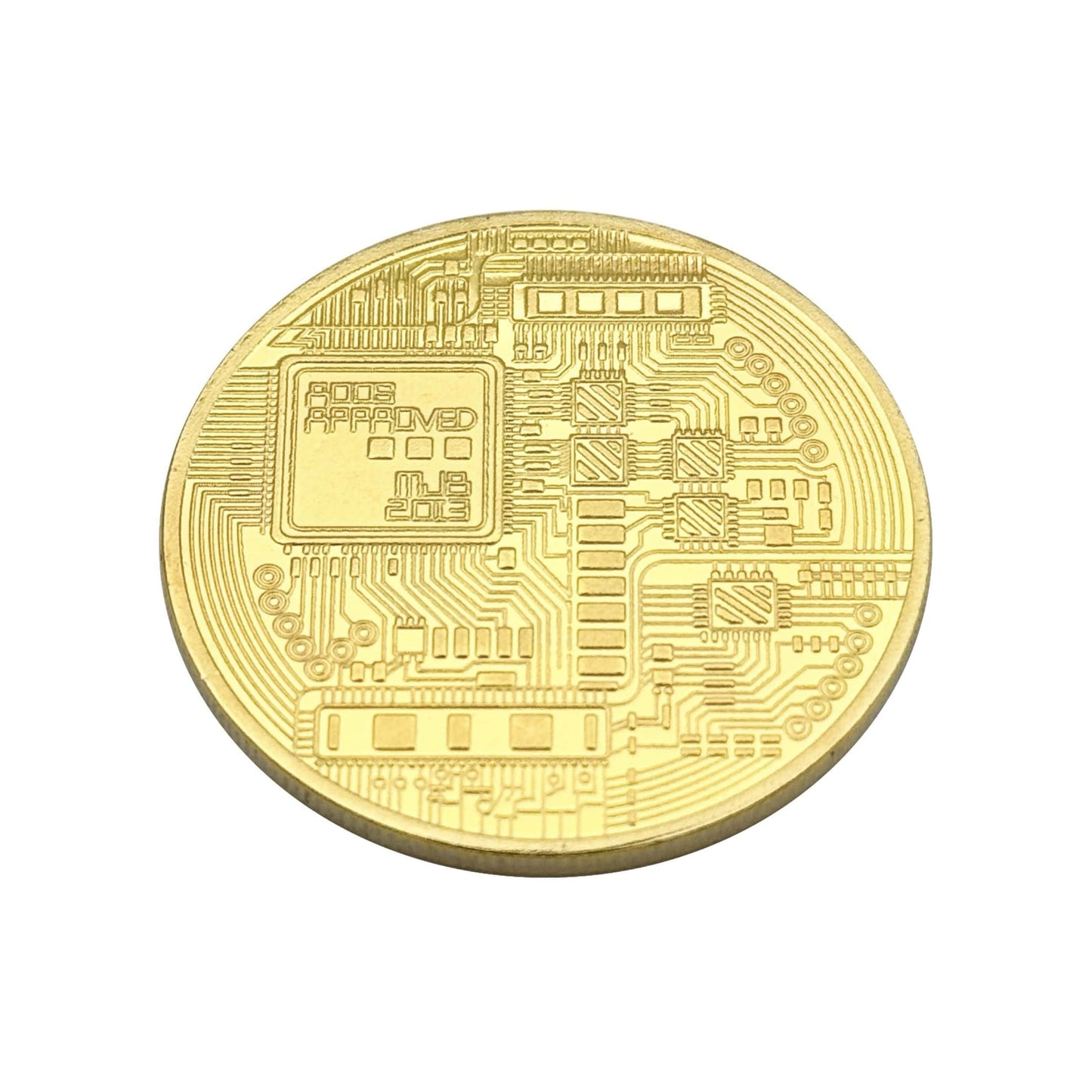 Bitcoin Golfballmarker Münze Krypto Back