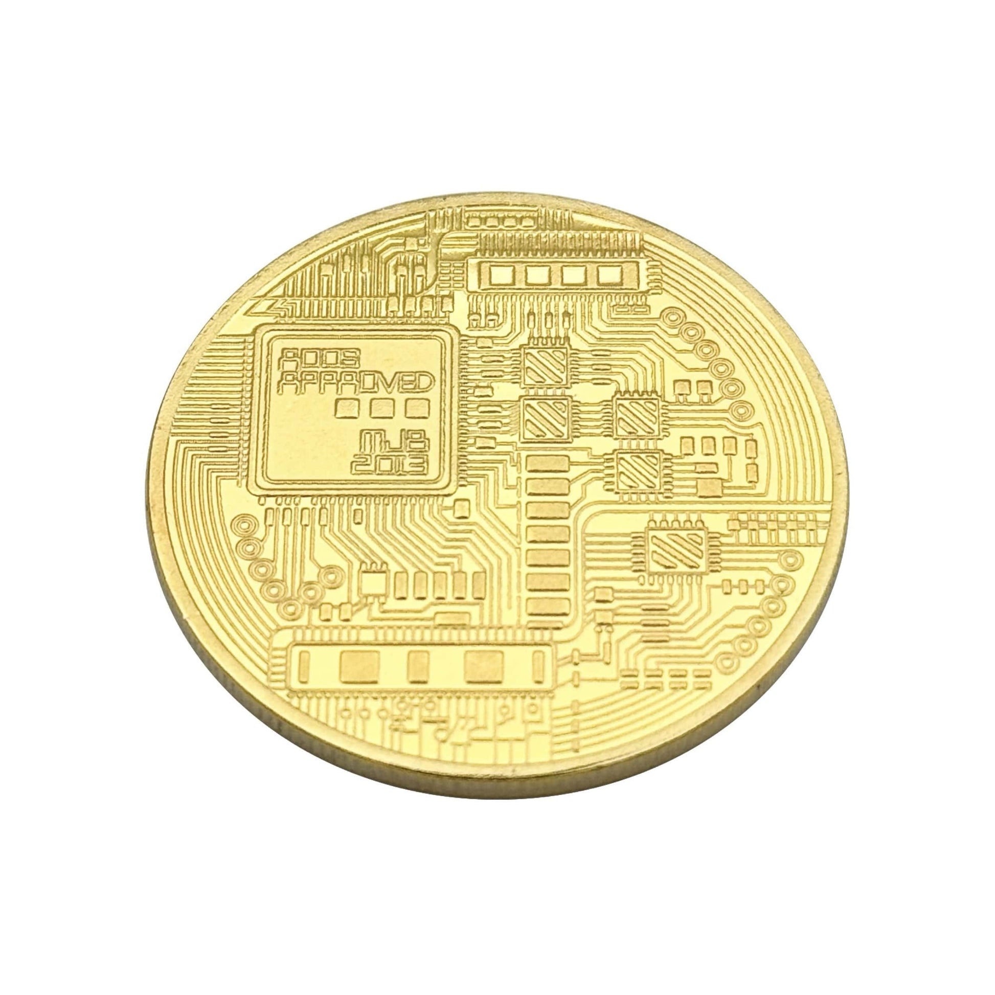 Bitcoin Golfballmarker Münze Krypto Back