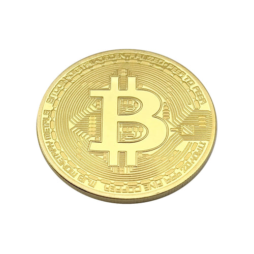 Bitcoin Golfballmarker Münze Krypto Front