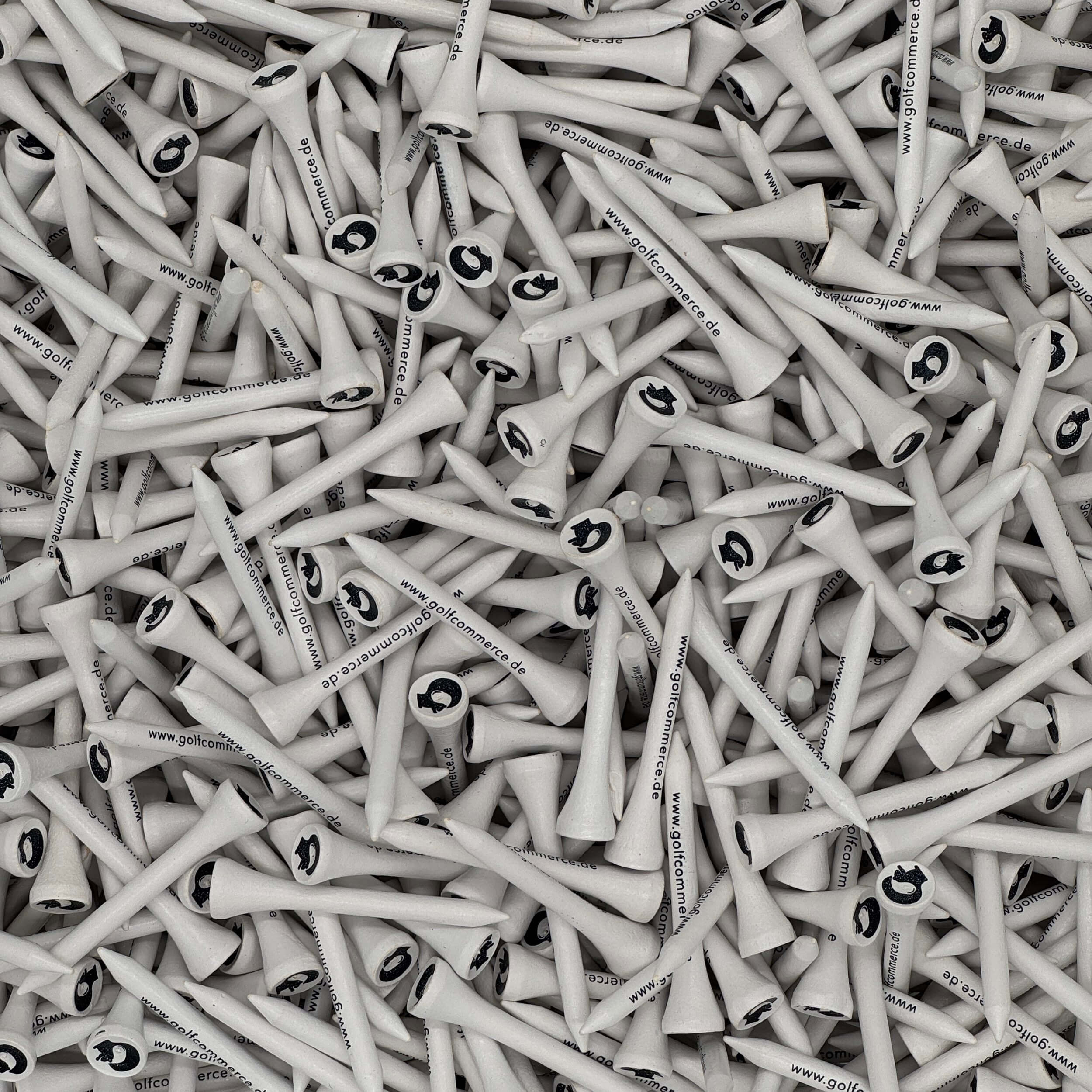Golf Commerce Holztees 54mm Weiß