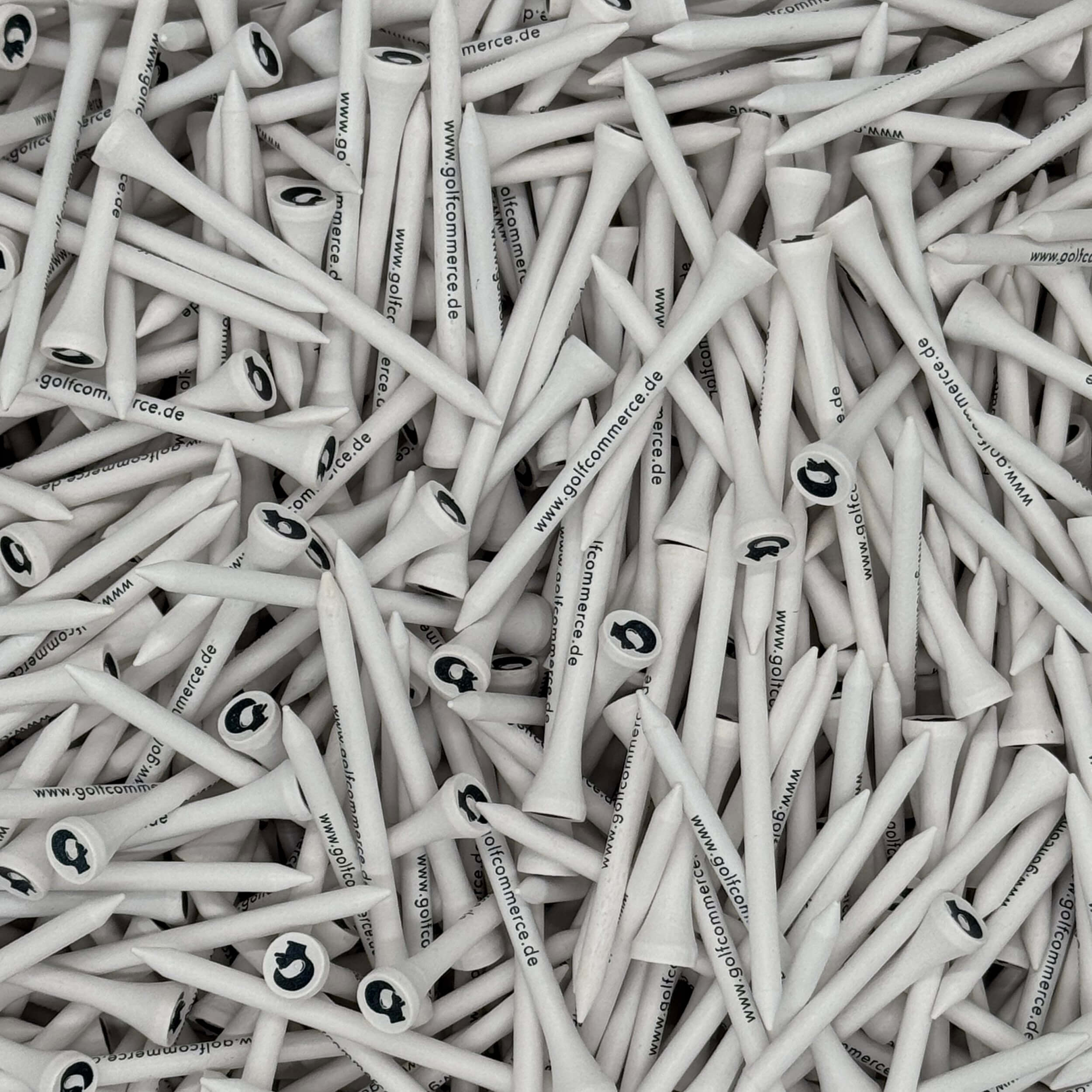 Golf Commerce Holztees 83mm Weiß