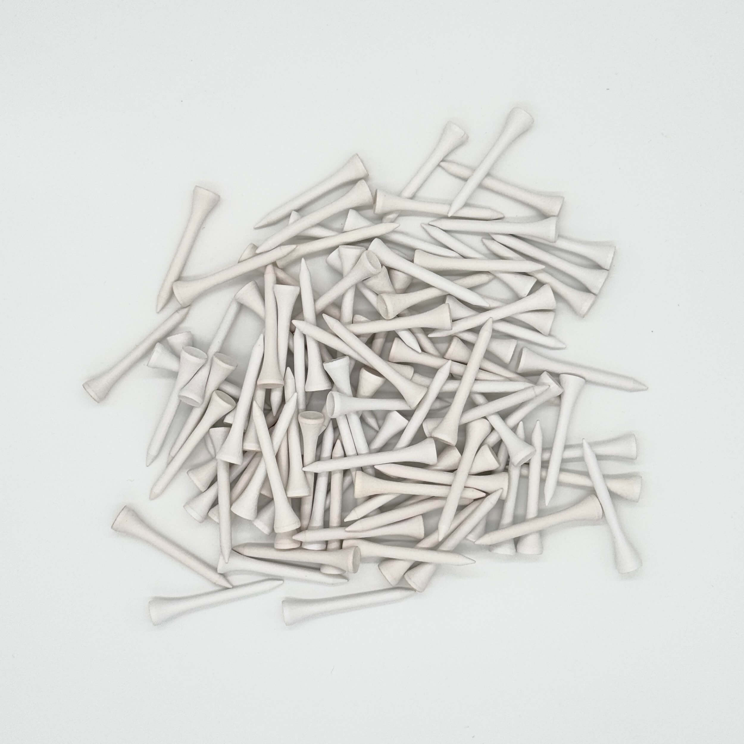 Golf Holz-Tees 54mm Weiß 100 Stück