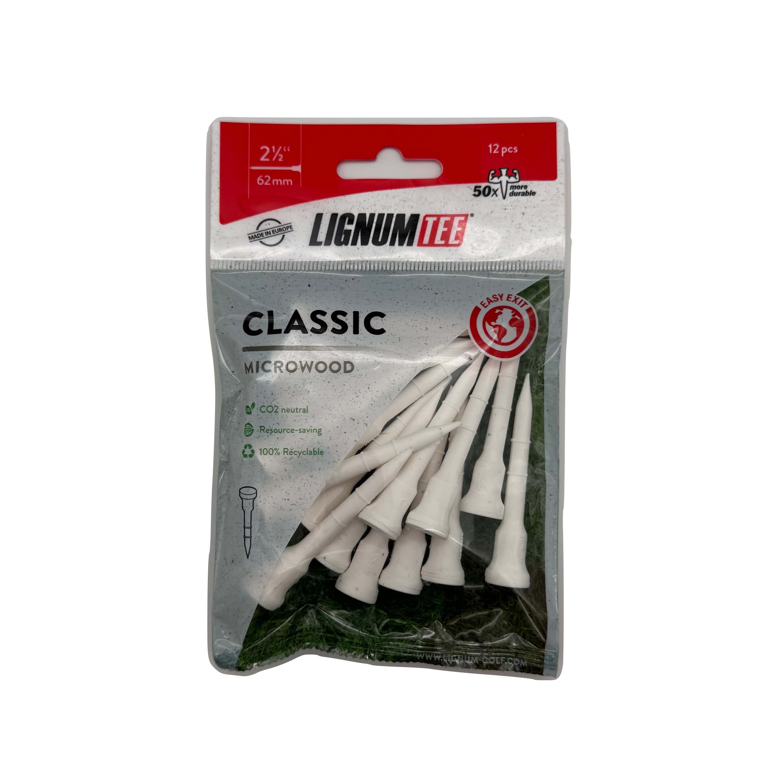 Lignum Tees 62mm Weiß