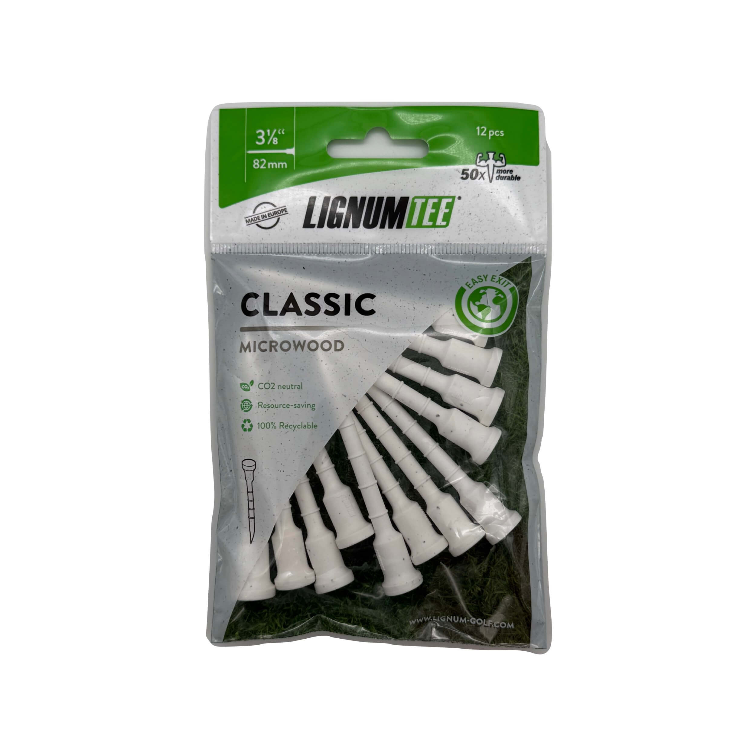 Lignum Tees 82mm Weiß