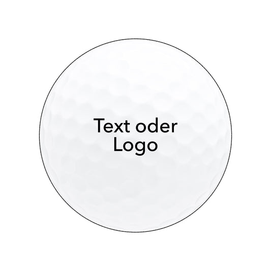 Personalisierbare Golfbälle mit Text Logo