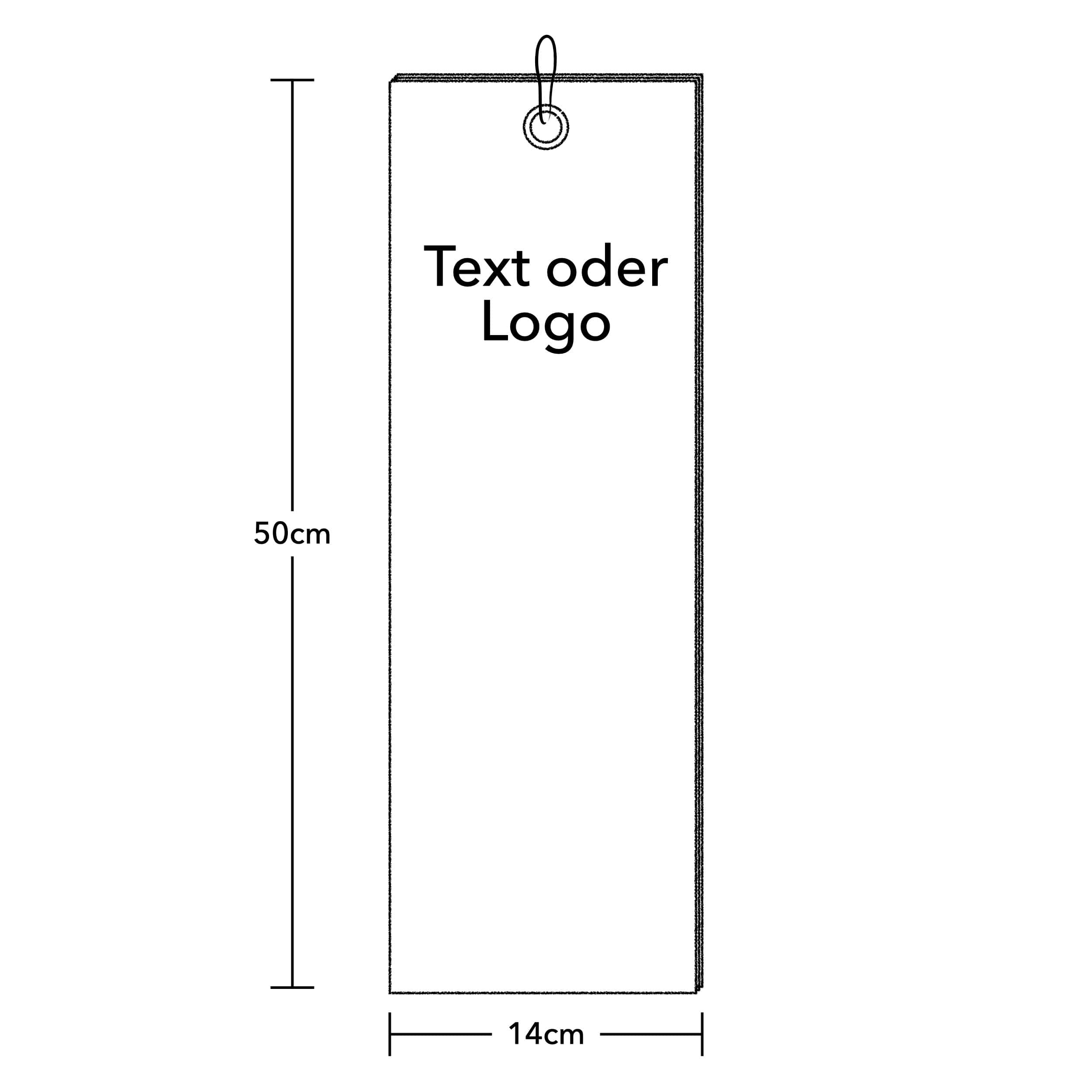 Personalisierbare Golfhandtücher mit Text Logo