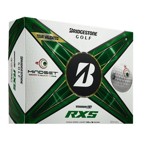 Bridgestone Tour B RXS MindSet Golfbälle 2024 Weiß
