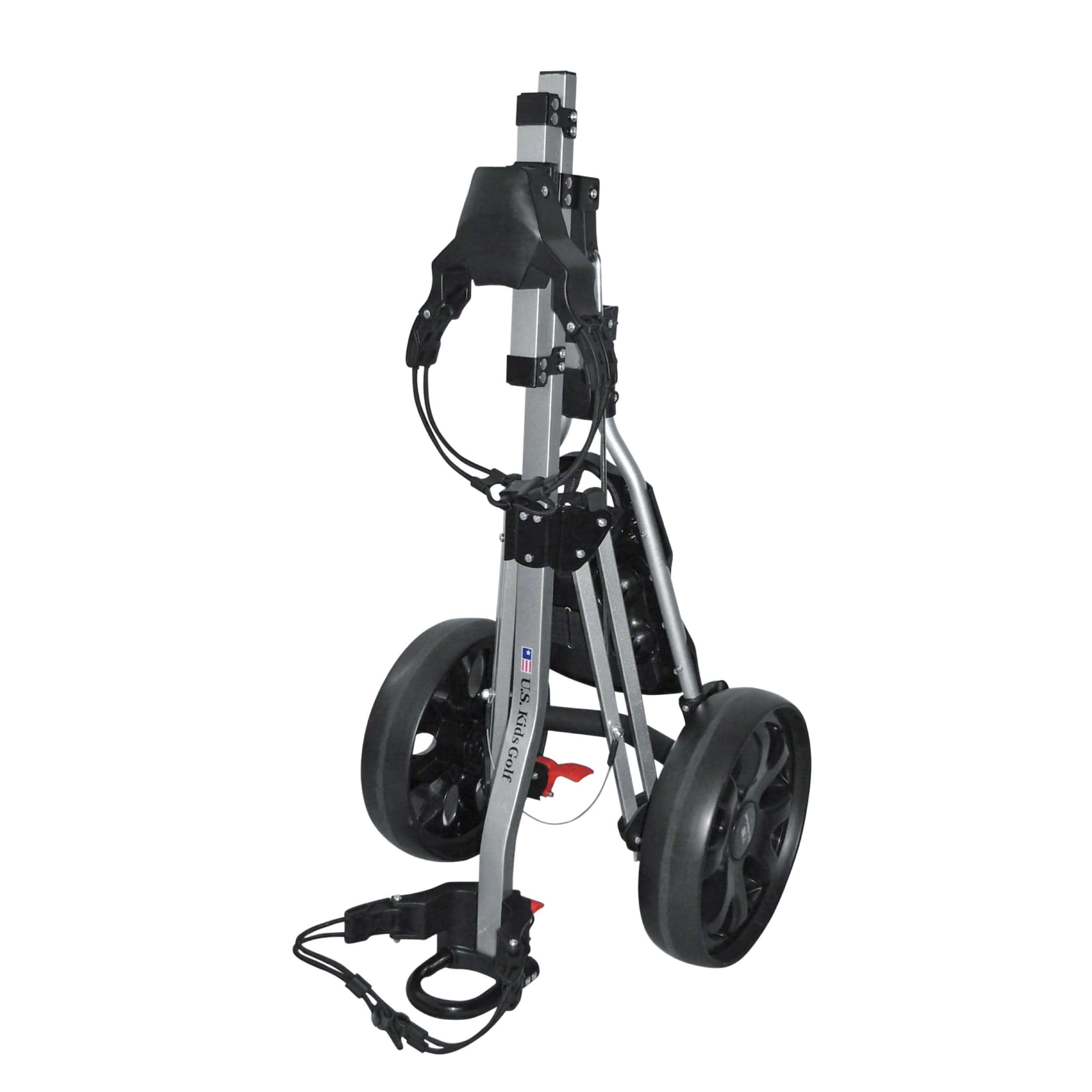 US Kids Golf Junior Golftrolley 3-Rad Eingeklappt