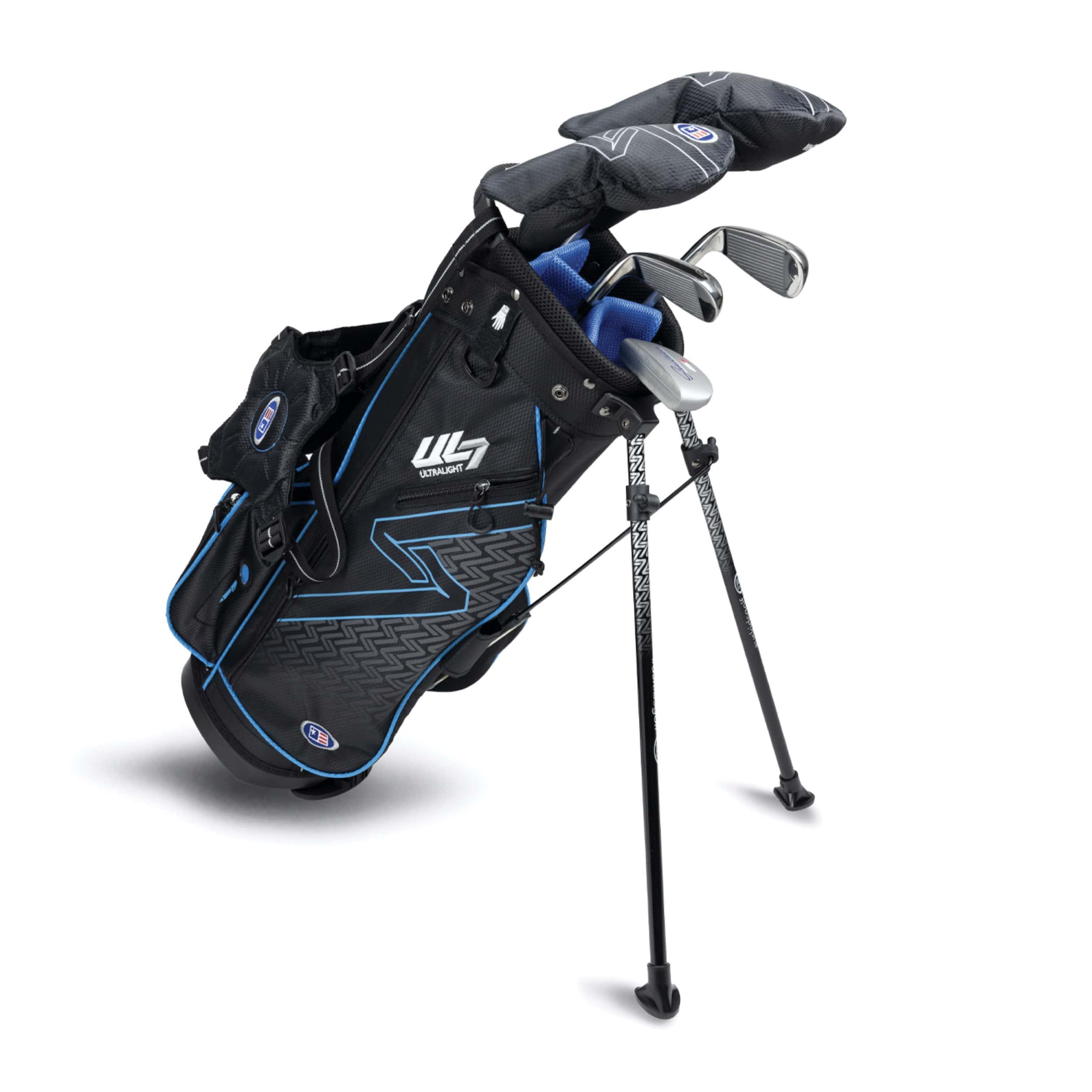US Kids Golf Ultralight 48 Stand Bag 5 Schläger Set UL48 Türkis