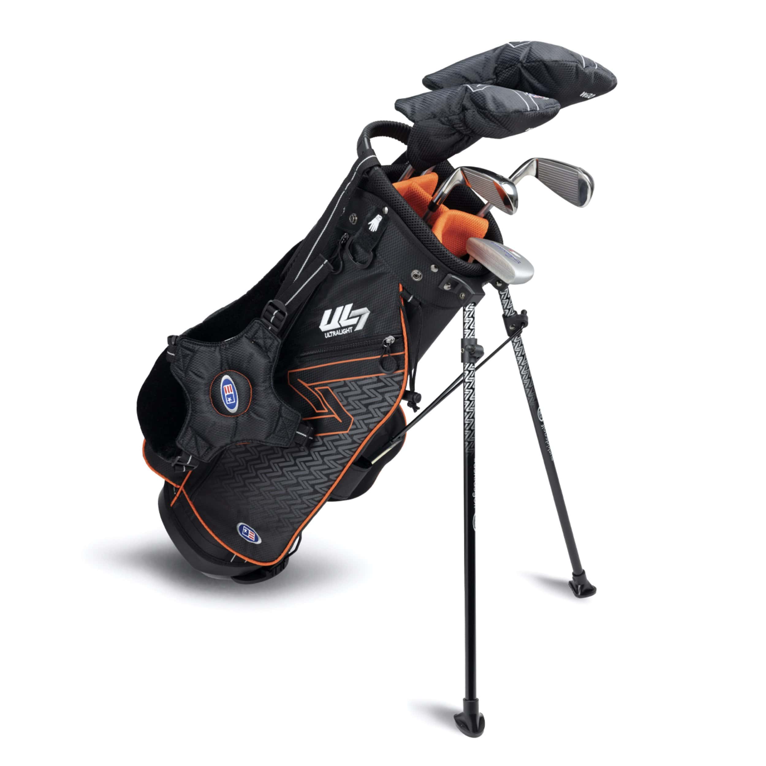US Kids Golf Ultralight 51 Stand Bag 5 Schläger Set UL51 Orange
