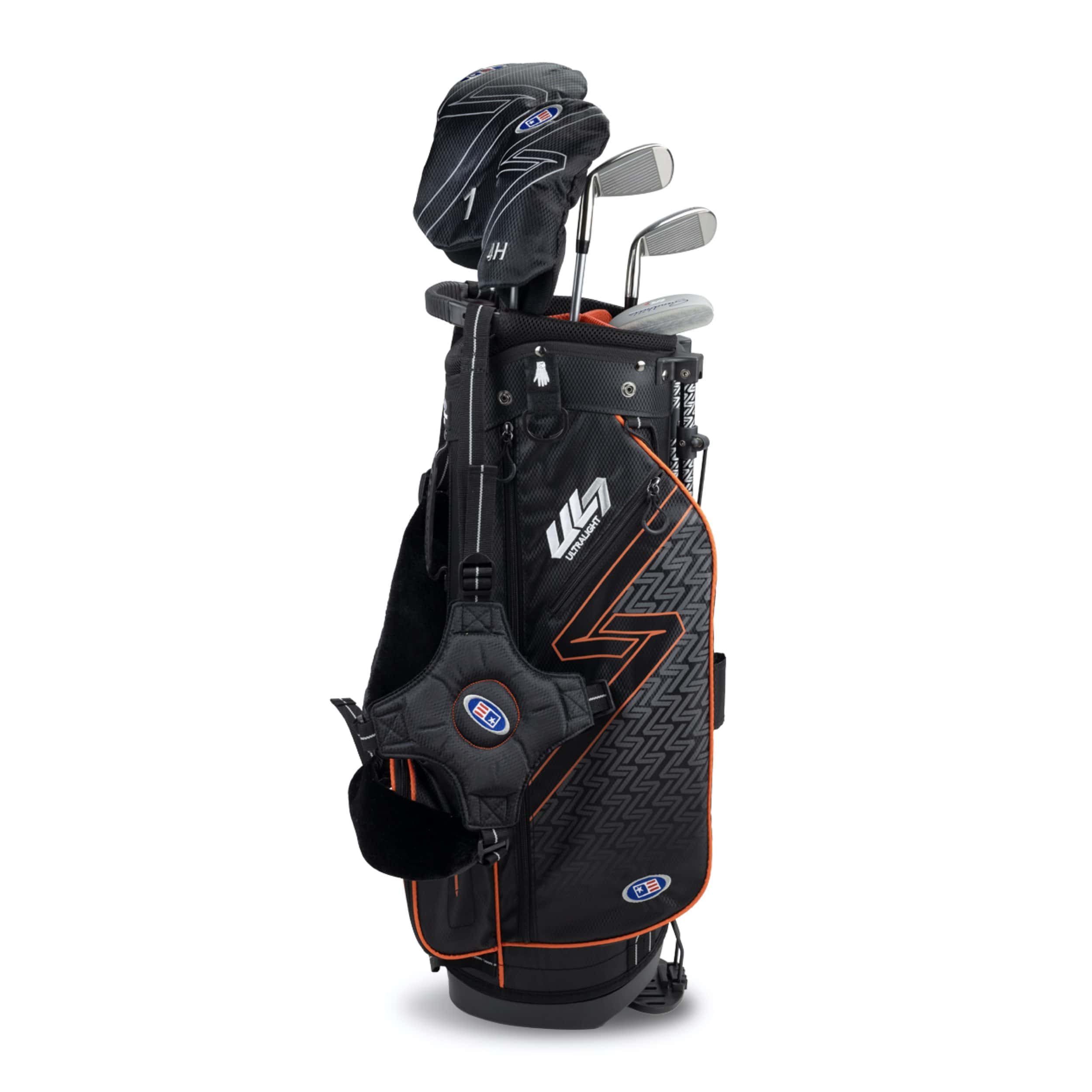 US Kids Golf Ultralight 51 Stand Bag 5 Schläger Set UL51 Orange