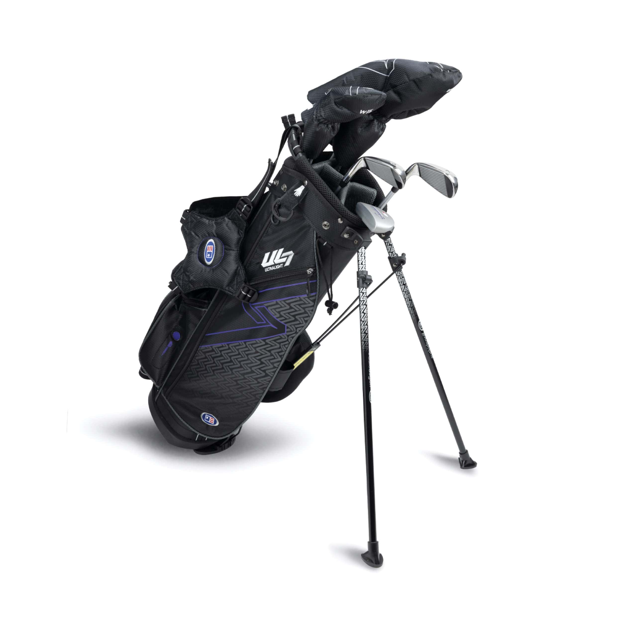 US Kids Golf Ultralight 54 Stand Bag 5 Schläger Set UL54 Lila