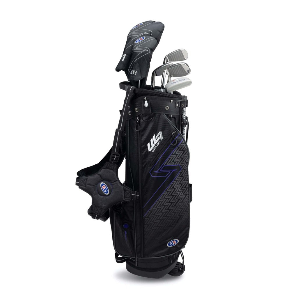 US Kids Golf Ultralight 54 Stand Bag 7 Schläger Set UL54 Lila